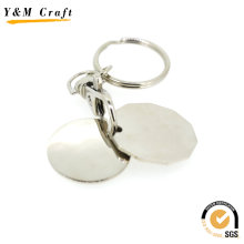 Woodern und Metall Schlüsselanhänger, ovale Form Schlüsselanhänger (Y03922)